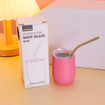 HS-BWB6001 Stainless Steel Shot Glass – Style A 90ml Pink