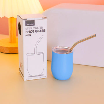 HS-BWB6001 Stainless Steel Shot Glass – Style A 90ml Blue
