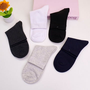 Solid Men's Mid-Calf Socks 3 Pairs
