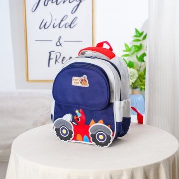 Car Kids Backpack – Navy Blue
