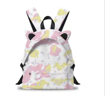 Cat Ear Graffiti Backpack - Pink