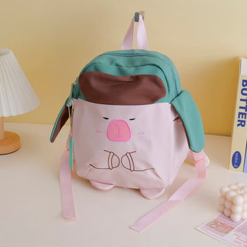 Capybara Series Kids' Backpack - Pink