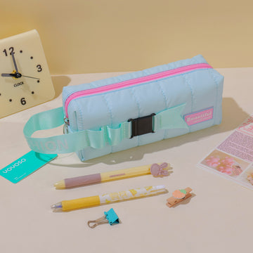 Embroidery Series – Green Multi-Purpose Pencil Case