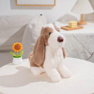 HY-MR8006 Brown Long-Eared Puppy Plush Toy – 23cm