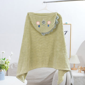 Cute Animal Hooded Bath Towel - Dinosaur