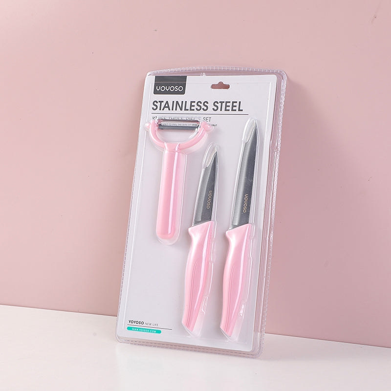 Stainless steel knife three-piece set