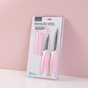 Stainless steel knife three-piece set