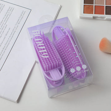 Dual purpose hair curler with comb 2pcs