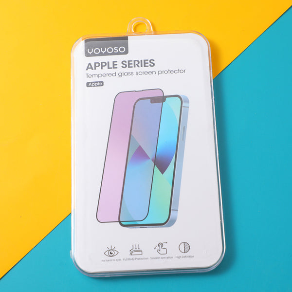 Anti-peeping frosted Apple 14 Plus tempered glass screen protector