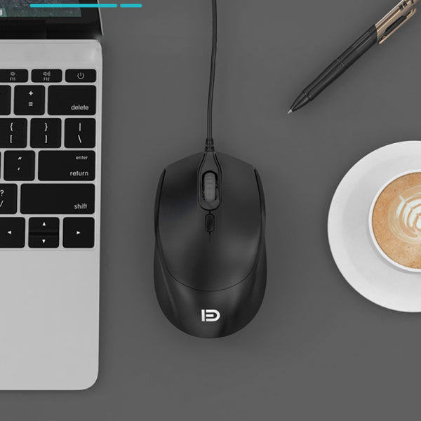 Wired business office mouse-black