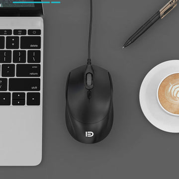 Wired business office mouse-black