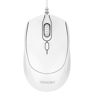 Wired business office mouse-white