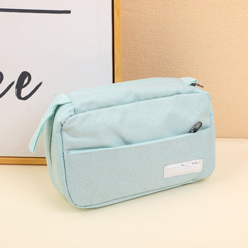 WabiSabi Style 3-Stage Wash and Storage Cosmetic Bag-Blue