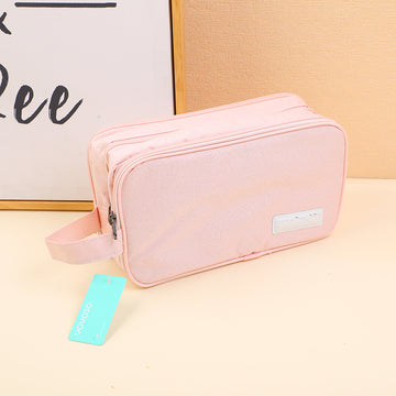 Wabisabi Style Hand-held Wet/Dry Toilet Bag-Pink