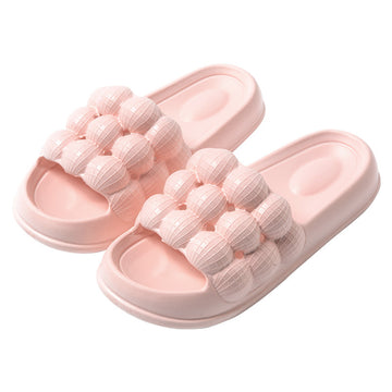 Bubble pattern pink women's household slipper size 40-41