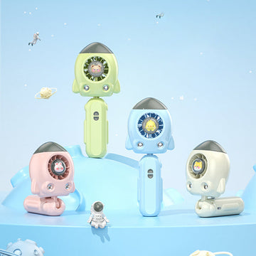 Double Mist Rocket Folding Handheld Fan (DM-67A)