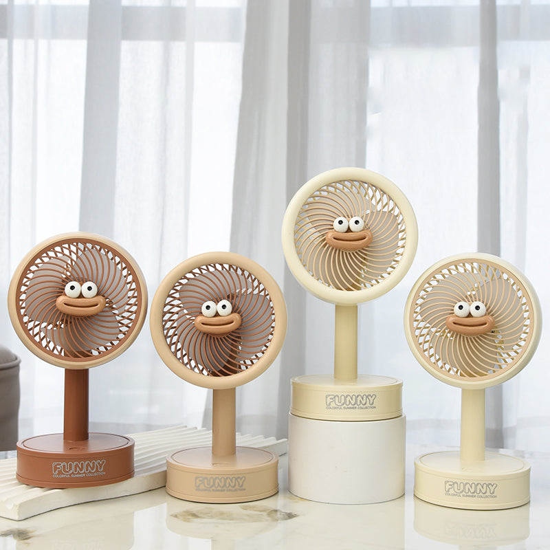 Creamy Bubble Funny Small Desk Fan 001