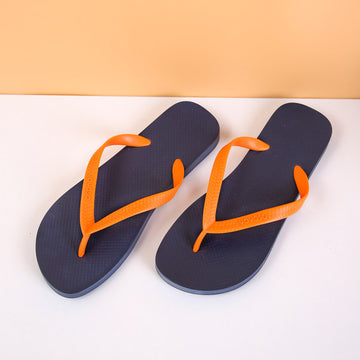 Simple unicolor men's flip flop navy size 43-44