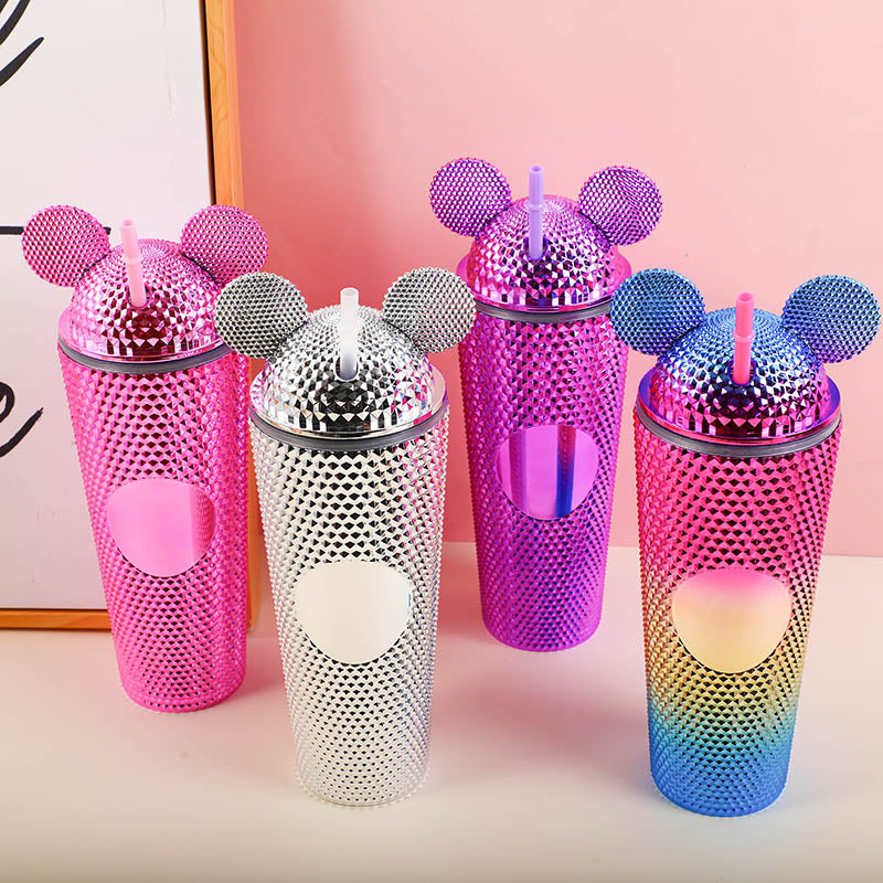 Double layer durian plastic cup-710ml