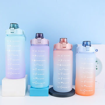 Portable Gradient Color Plastic Cup-2L