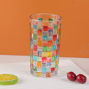Hand-painted mosaic glass cup-350ml