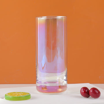 INS creative glass cup 395ml-seven colors-1pcs