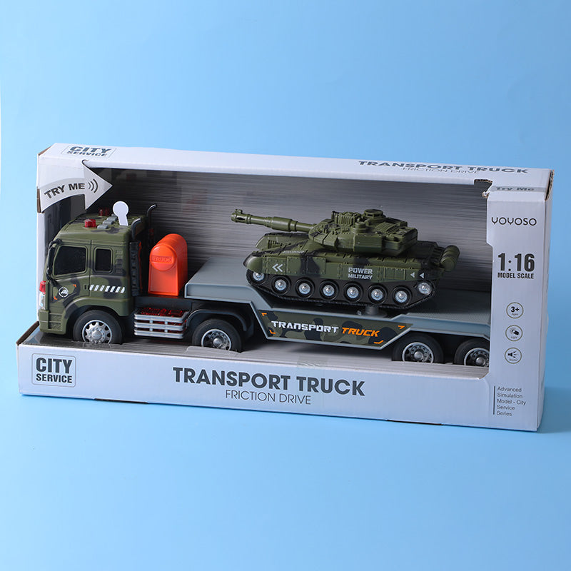 1:16 Military tractor sound and light vehicle (including 3pcs AG13 battery)