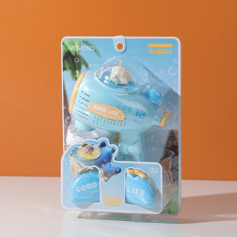 Lamb Airplane Bubble Gun-Blue