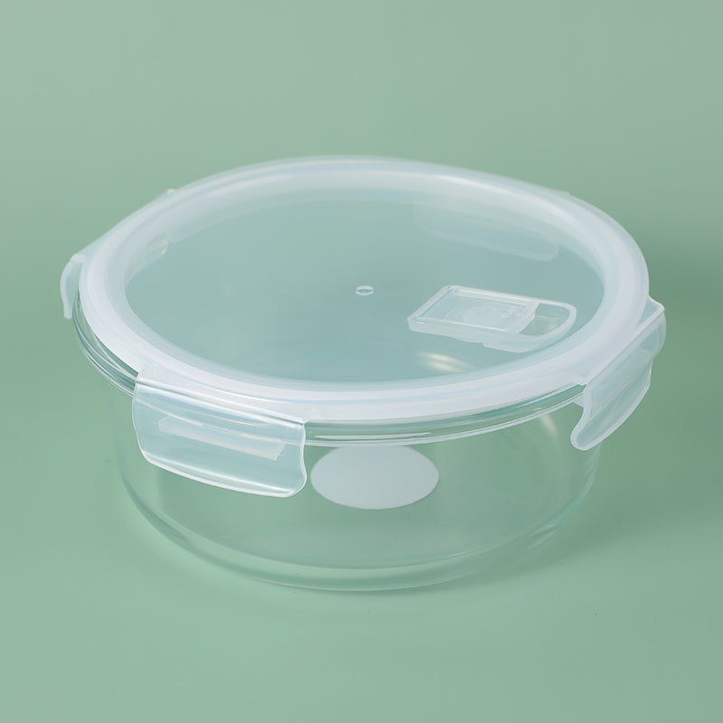 High Borosilicate Round Glass Fresh-Keeping Bowl-970Ml