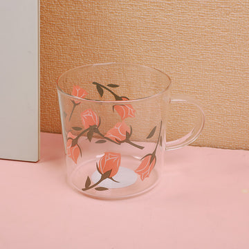 Tulip Straw Glass with Handle-450ml