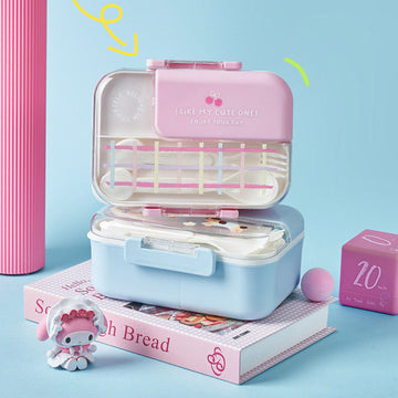 Cartoon Stainless Steel Lunch Box - 680ml