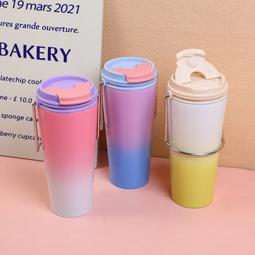 Stainless steel Portable thermos with handle - 600ml