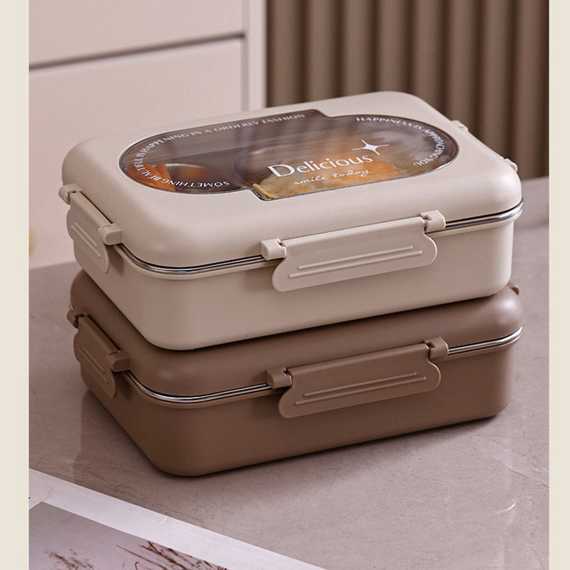 Simple Time Stainless Steel Lunch Box (3 Compartments)