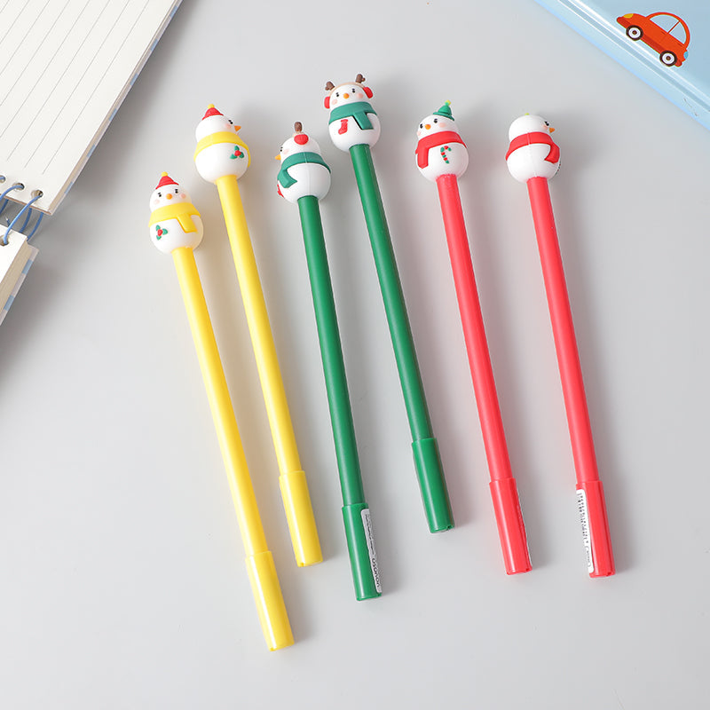 Christmas snowman gel pen-black refill