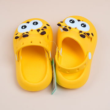 Cute Eyes Giraffe Children's Cave Shoes Yellow - Size 24-25