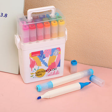 18 colors Quad Rod Double-ended Watercolor Pencils 252