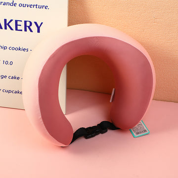 Portable Plain Color u-pillow - Pink