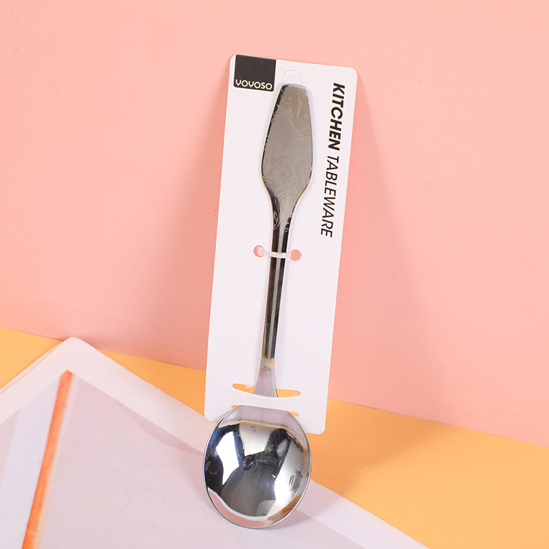 Pattern cutlery series-round spoon