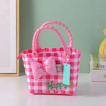 WOW PINK-3D bowknot handheld bag