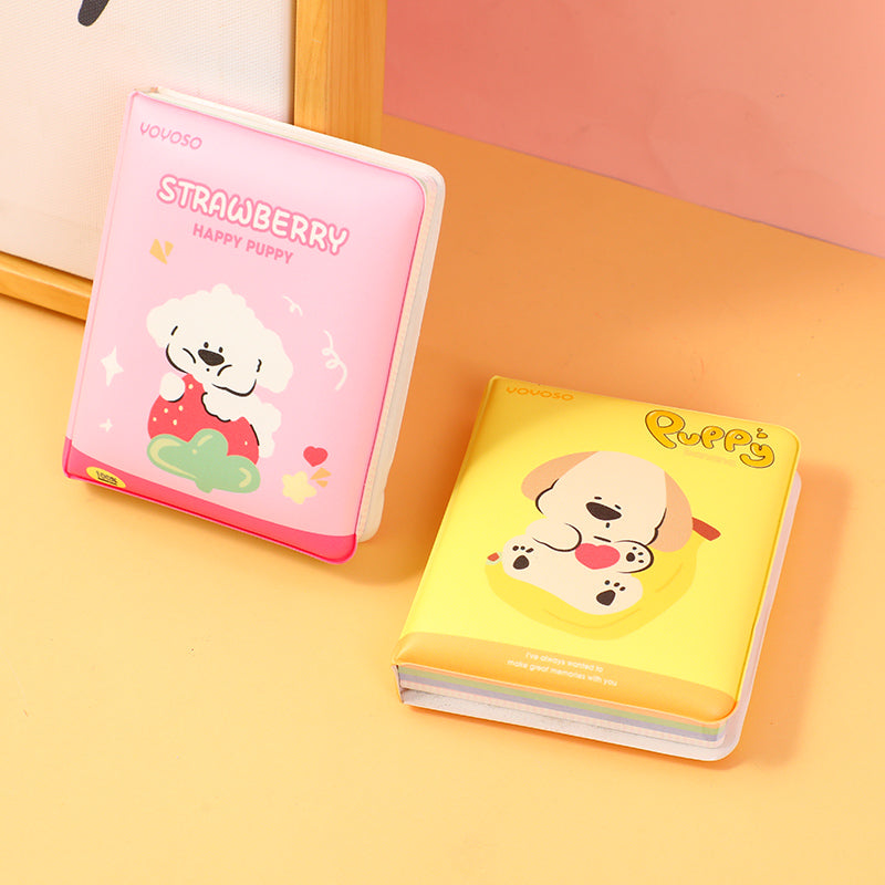 Colourful fruity papi dog 3D stress relieve notebook 80K-horizontal line inside