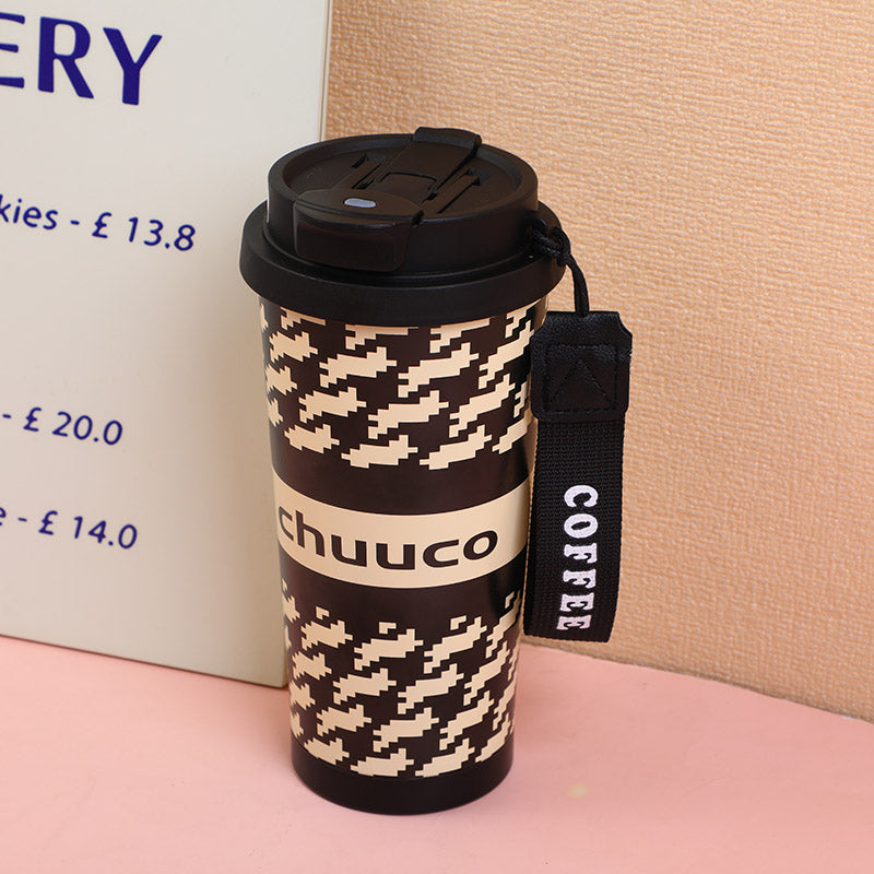Houndstooth Pattern Coffee Mug - 500ml