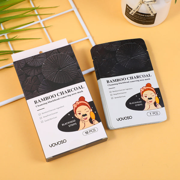 Bamboo Charcoal Cleansing Blackhead Removing Nose Mask (0.3Ml X10Pcs)