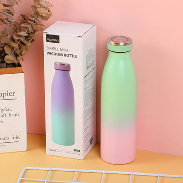 Simple milk vacuum bottle-Green