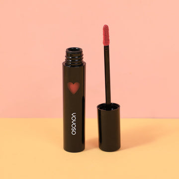 Love kiss red heart lip glaze-#03white peach & black tea