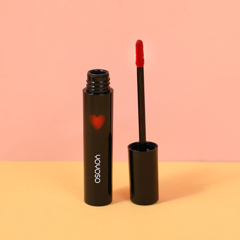 Love kiss red heart lip glaze-#12sweet & sour strawberry
