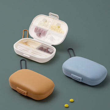 7-compartment portable airtight pill box-1pc