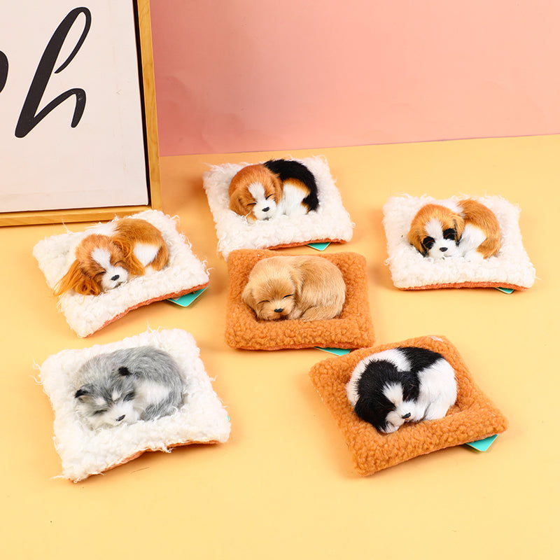 Simulation cute pet car decoration E series-without sound