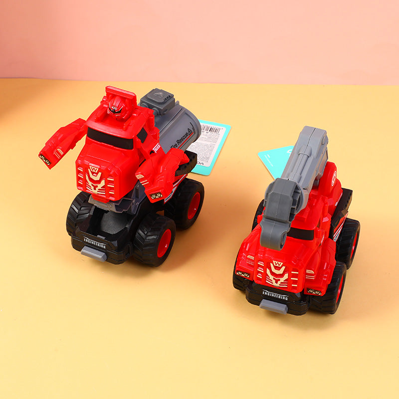 Rescue pioneer collision shape-shifting toy