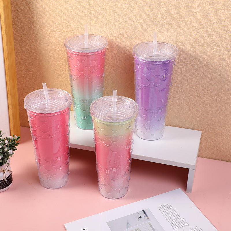 Gradient color shiny cup - 750ml