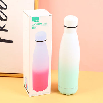 Single-Layer Oval Stainless Steel Cup 750Ml-Green